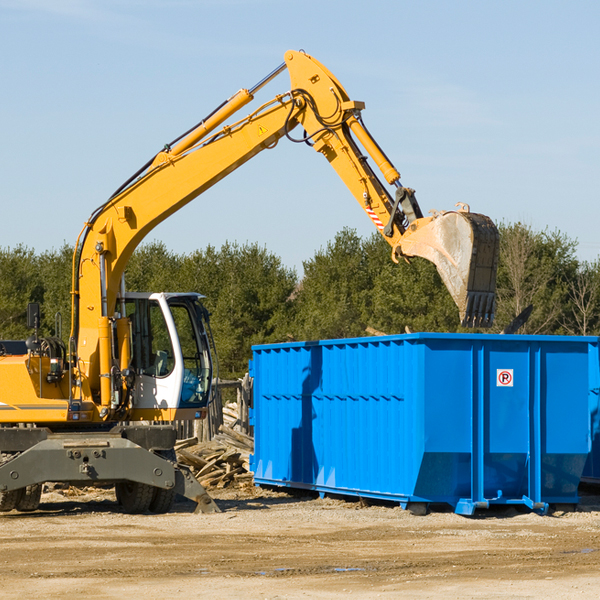 are there any restrictions on where a residential dumpster can be placed in Meadow Creek West Virginia